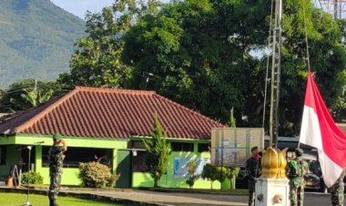 Dandim 0601/Pandeglang, Letkol Inf. Afri S Ritonga Jadi Irup Pada upacara Pengibaran Bendera