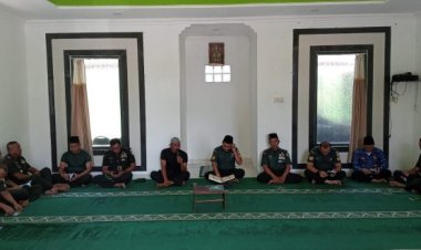 Kodim 0601/Pdg Lakukan Do’a Bersama Dalam Rangka Memperingati Hari Juang TNI AD Ke-78 Tahun 2023