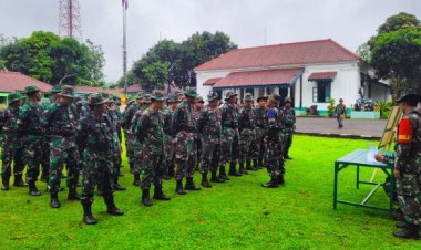Tingkatkan Kemampuan Personil Kodim 0601/Pandeglang, Laksanakan Latorsar Umum Teritorial