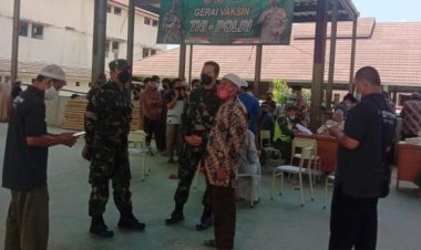 Kodim 0601/Pandeglang Buka Gerai Vaksin di Ponpes Modern Riyadhussolihin Cimanuk