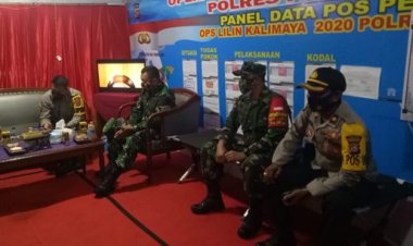 Pastikan Kesiapan Personil Dandim 0601/ Pandeglang Bersama Kapolres Patroli Kunjungi Pos Pengamanan