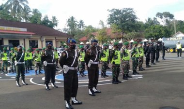 Kodim 0601/ Pandeglang Ikuti Apel Kesiapsiagaan Menjelang Pergantian Tahun 2021