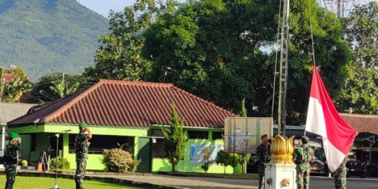 Dandim 0601/Pandeglang, Letkol Inf. Afri S Ritonga Jadi Irup Pada upacara Pengibaran Bendera