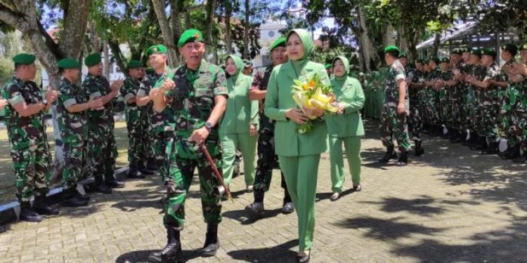 Kunker Di Kodim 0601/Pandeglang Pangdam berpesan "Prajurit Kodim 0601/Pandeglang Pantang menyerah tetap semangat, selalu gembira dalam tugas"