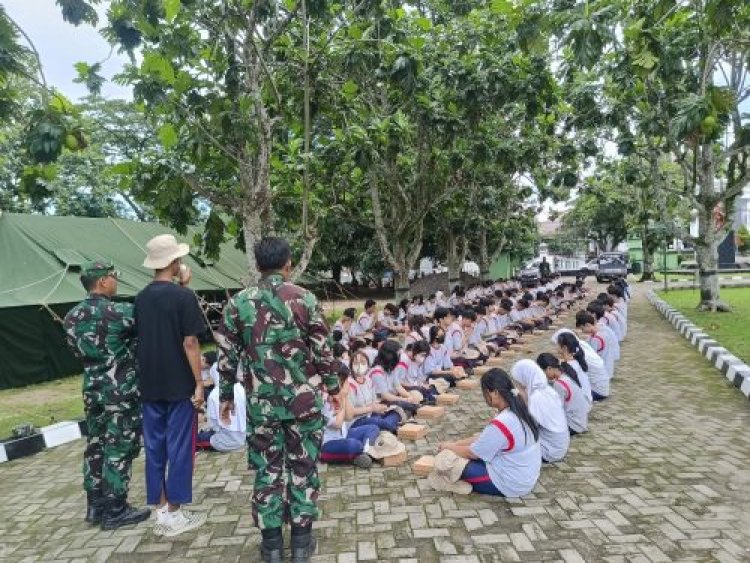 Dandim 0601/Pandeglang Secara Resmi Buka Kegiatan Latihan Dasar Kepemimpinan Siswa (LDKS) Global Internasiona School