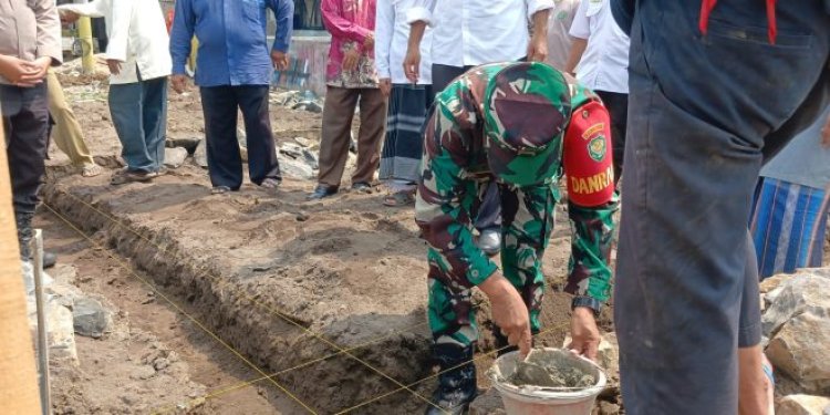 Danramil 0111/Pagelaran, Hadiri Peresmian Pemasangan Batu Pertama Gedung MUI Pagelaran