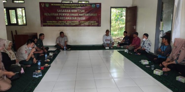 TMMD 117 Kodim 0601/Pdg, Warga Desa Babakankeusik Terima Penyuluhan Dari BPBD Pandeglang