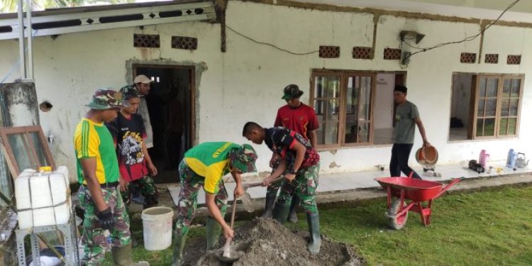 Sasaran Tambahan TMMD Ke 117 Kodim 0601/Pandeglang Lakukan Renovasi Mesjid