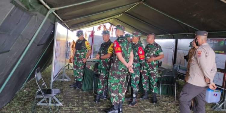 Tim Wasev Mabes TNI-AD Meninjau Lokasi Program TMMD ke -113 di Kecamatan Patia.