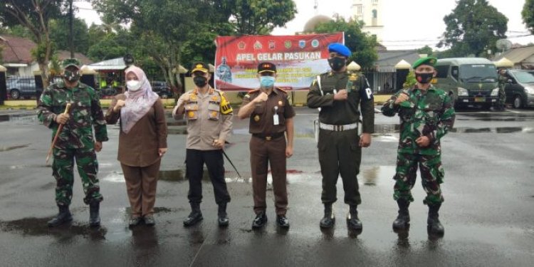 Dandim 0601/ Pandeglang Hadiri Apel Gelar Pasukan Operasi Lilin Kalimaya 20202020