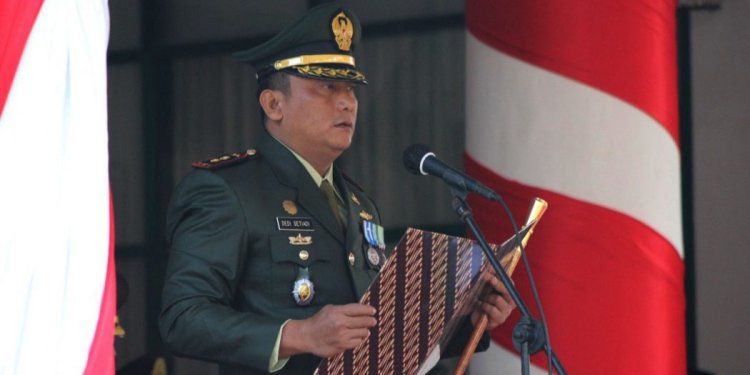 Dandim, Letkol Kav. Dedi Setiadi Bacakan Teks Pancasila di Upacara HUT Ke-76 Kemerdekaan RI Tingkat Kabupaten Pandeglang