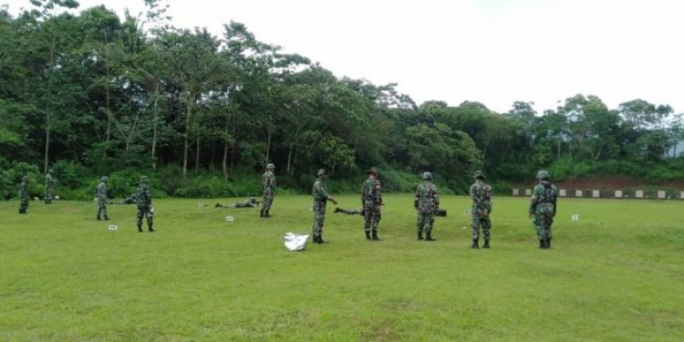 Tingkatkan Kemampuan Prajurit, Kodim 0601/ Pandeglang Laksanakan Latihan Menembak