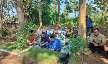 Dandim 0601/Pandeglang Ziarah ke Makam Orang Tua Pangdam III/Siliwangi