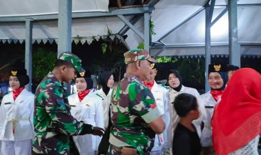 Sertu Yanto Wakili Danramil 0106/Menes Kodim 0601/Pandeglang, Hadiri Pengukuhan Paskibra di Kecamatan Menes Pandeglang
