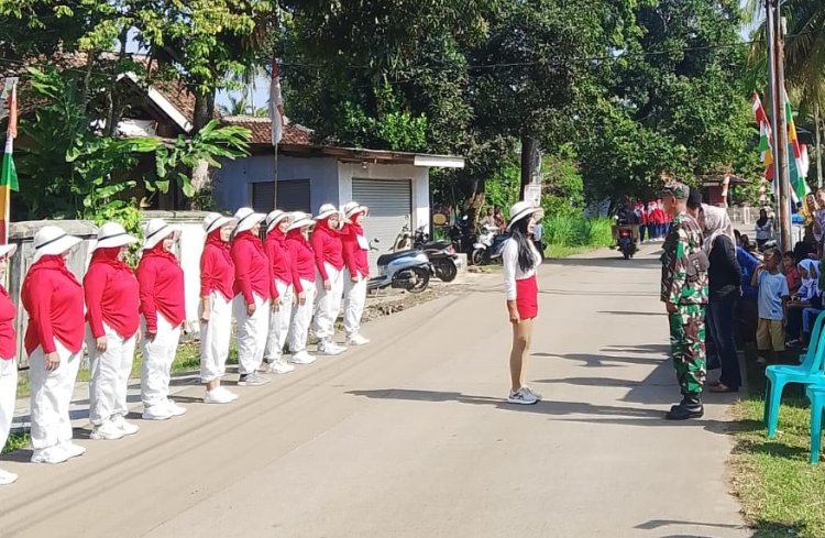 Semarak HUT RI ke-80, Anggota Koramil 0111/Pagelaran Jadi Juri Lomba Gerak Jalan & LSBB