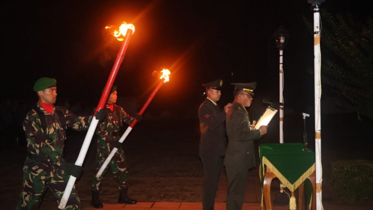 Dandim 0601/Pandeglang Jadi Irup Renungan Suci Peringatan HUT ke-80 RI di TMP Cihaseum