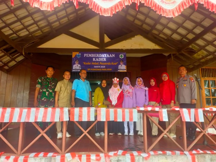 Koramil 0111/Pagelaran Kodim 0601/Pandeglang, Dukung Pemberdayaan Kader UPT Puskesmas Pagelaran