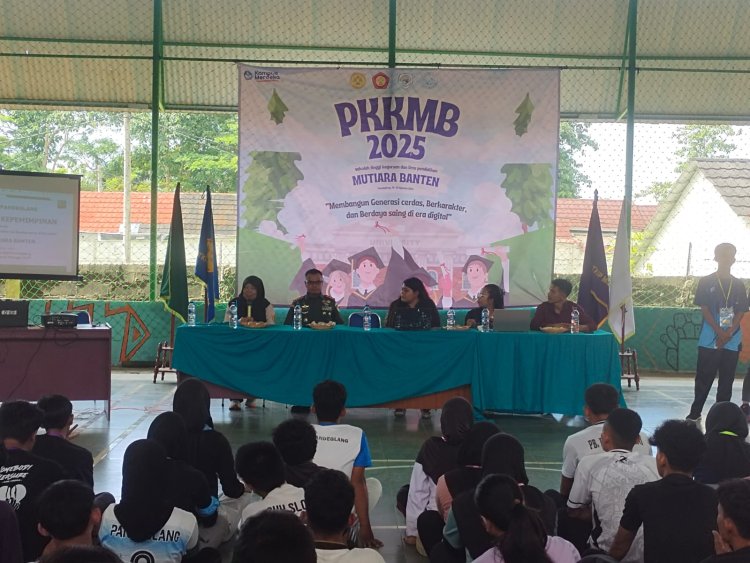 Dandim 0601/Pandeglang Berikan Pembekalan Bela Negara dan Kepemimpinan kepada Mahasiswa STKIP Mutiara Banten