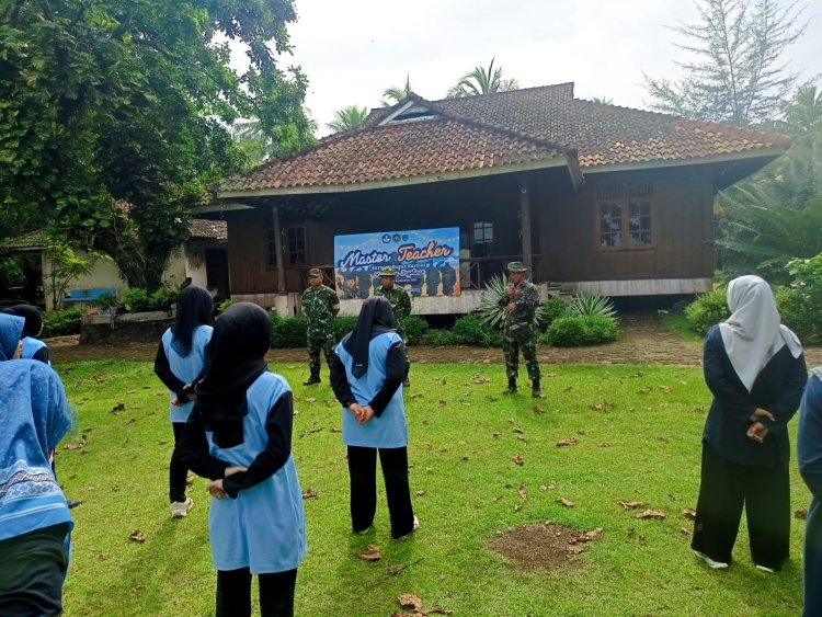 Koramil 0111/Pagelaran Bersama Kormin Disdikpora Kecamatan Pagelaran Gelar Kegiatan Kedisiplinan dan Kekompakan Bagi Guru Gugus Kartini