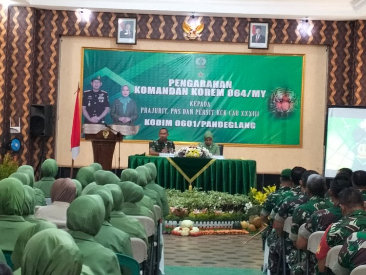 Danrem 064/MY Brigjen TNI Edi Saputra Kunjungi Kodim 0601/Pandeglang, Perkuat Silaturahmi dengan Tokoh Agama Banten
