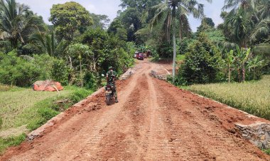 SATGAS TMMD KE-126 CAPAI PROGRES PEMBUKAAN JALAN 98% DALAM WAKTU 11 HARI