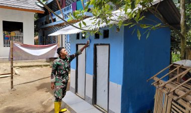 +19, SATGAS TMMD KE-126 SELESAIKAN PEMBUATAN MCK UNTUK WARGA DENGAN PROGRES 100%