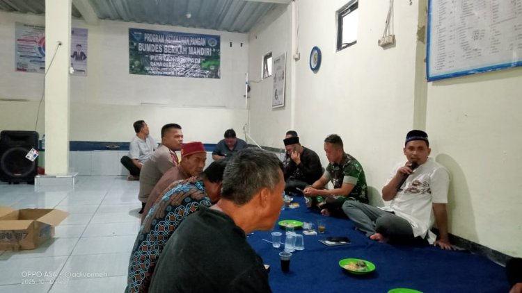 Babinsa Koramil 0103/Banjar Hadiri Musyawarah Program Ketahanan Pangan Pertanian Padi Tahun 2025 di Desa Banjarsari