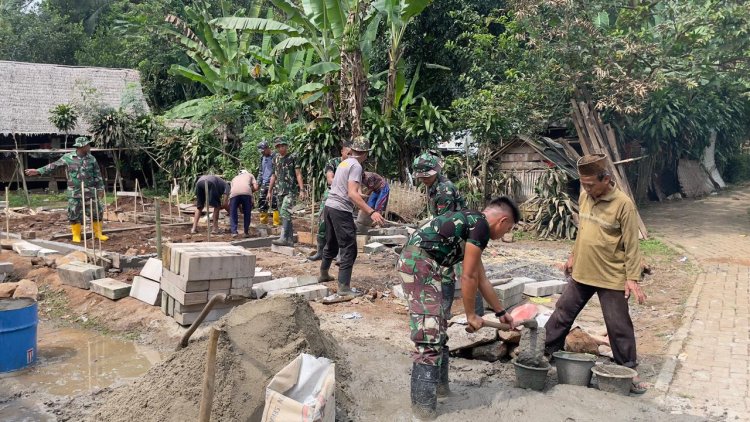 Satgas TMMD Ke-126 Kodim 0601/Pandeglang Laksanakan Pembangunan MCK untuk Tingkatkan Kesehatan dan Kesejahteraan Warga Desa