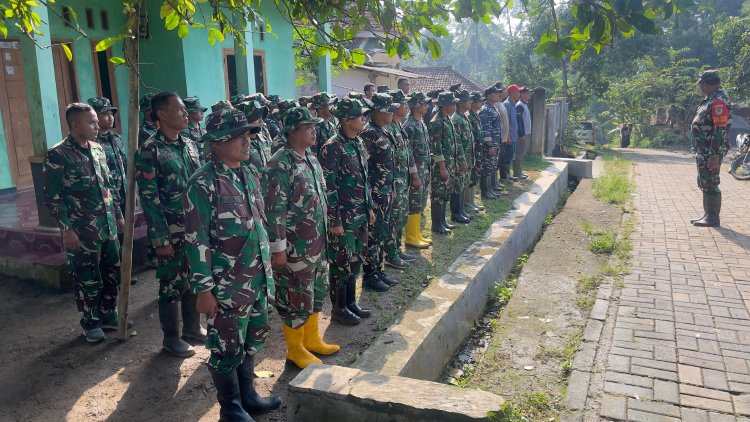 Komandan SSK TMMD ke-126 Laksanakan Apel dan Pengecekan Kesehatan Anggota Satgas Sebelum Bekerja