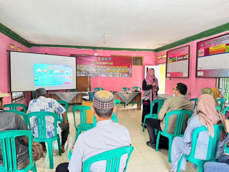 Dinas Sosial Kabupaten Pandeglang Beri Penyuluhan Pencegahan Kenakalan Remaja dalam Program TMMD ke-126 di Desa Cikentrung