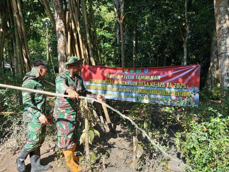 Satgas TMMD ke-126 Lanjutkan Pengeboran Sumur Titik ke-4 dengan Progres Capai 90%