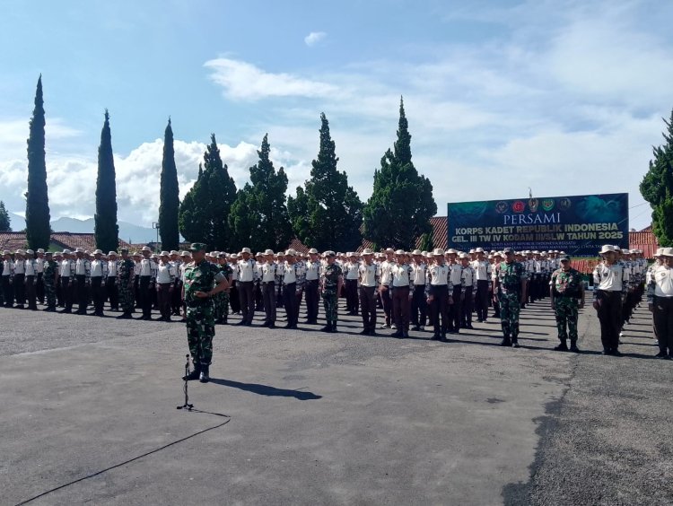 Danrindam III/Siliwangi Pimpin Pembukaan Kegiatan Korps Kadet Republik Indonesia (KKRI) Gelombang III TA 2025