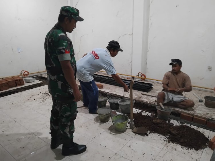 Babinsa Koramil 0102/Cadasari Dampingi Penyiapan Dapur Program Makan Bergizi Gratis (MBG) di Yayasan Ponpes Kaungcaang
