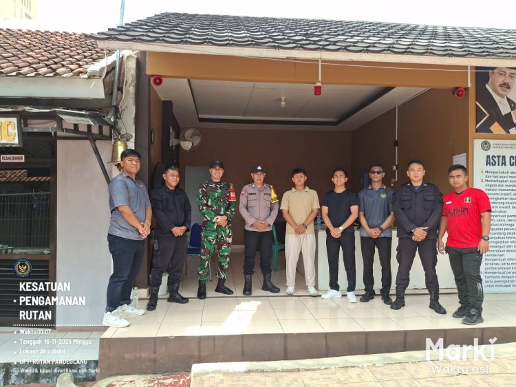 KORAMIL 0101/PANDEGLANG MONITORING WILAYAH BABINSA KELURAHAN PANDEGLANG DI RUTAN KELAS IIB PANDEGLANG