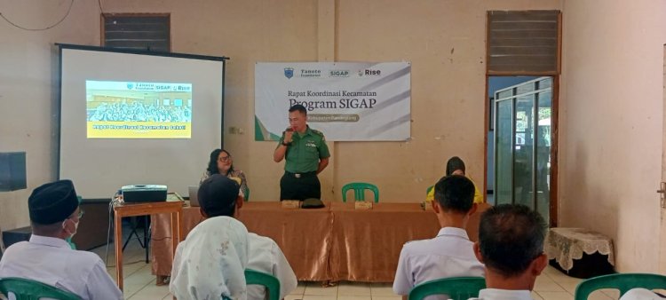 Koramil 0107/Saketi Dukung Penguatan Program SIGAP Tanoto Foundation di Kecamatan Saketi