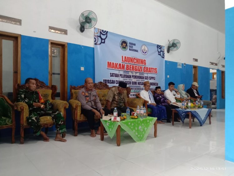 Danramil 0109/Munjul Hadiri Grand Launching MBG SPPG Desa Gunung Batu