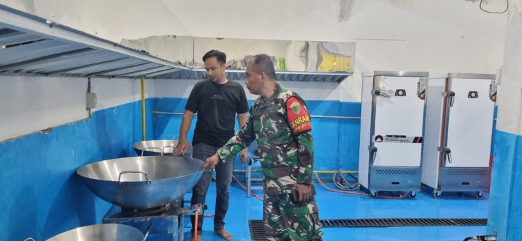 Danramil 0116/Cikeusik Bersama Babinsa Laksanakan Kunjungan ke Dapur MBG di Desa Nanggala