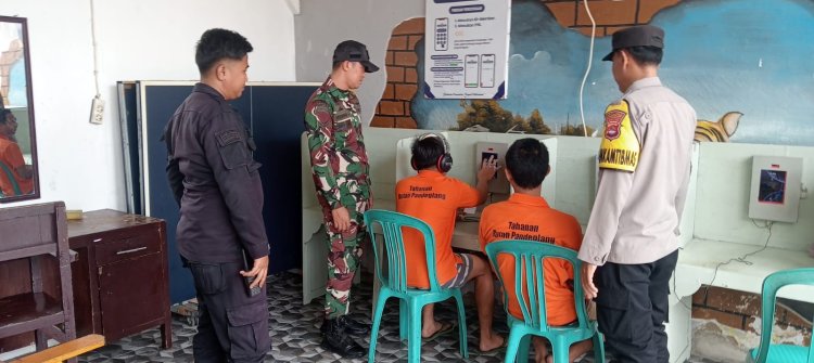 Babinsa Kelurahan Pandeglang Laksanakan Monitoring Wilayah Sambang Rutan Kelas IIB Pandeglang