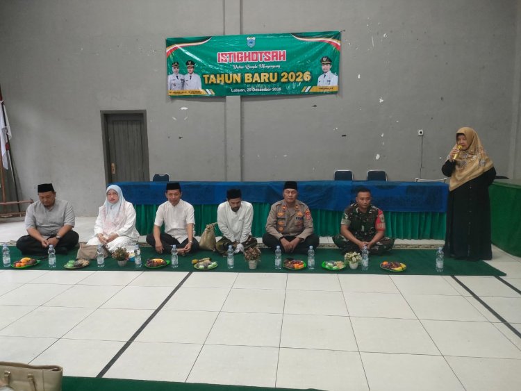 Kopda Nurul Mustakim Babinsa Koramil 0110/Labuan Hadiri Istighosah Tahun Baru 2026 di Gedung PGRI Labuan