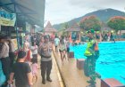 Kopka Samsudin Babinsa Koramil 0105/Mandalawangi Laksanakan Pemantauan Keselamatan dan Aktivitas Masyarakat di Kolam Renang DM Mandalawangi
