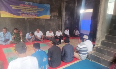 Serda Hadiri Anggota Babinsa Koramil 0105/Mandalawangi Mengadiri Pelatihan Bimbingan Teknis Penanaman Jagung dan Padi Program Ketahanan Pangan BUMDes