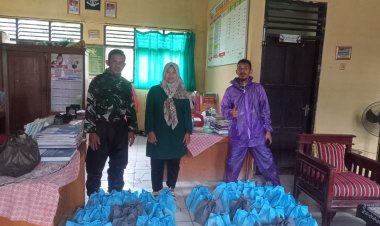 Sertu Yudi Ismanto Monitoring Pendampingan Program MBG di SPPG Perdana Desa Perdana, Kecamatan Sukaresmi