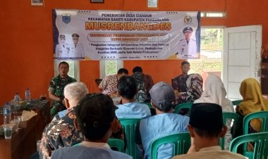 Babinsa Koramil 0107/Saketi Hadiri dan Dampingi Musrenbangdes Desa Ciandur TA 2027