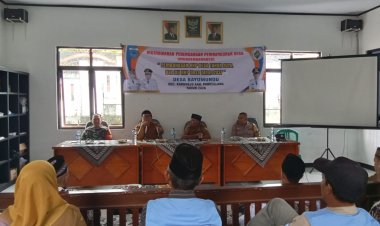 Babinsa Koramil 0103/Banjar Hadiri dan Amankan Pelaksanaan Musrenbangdes Desa Bayumundu TA 2026