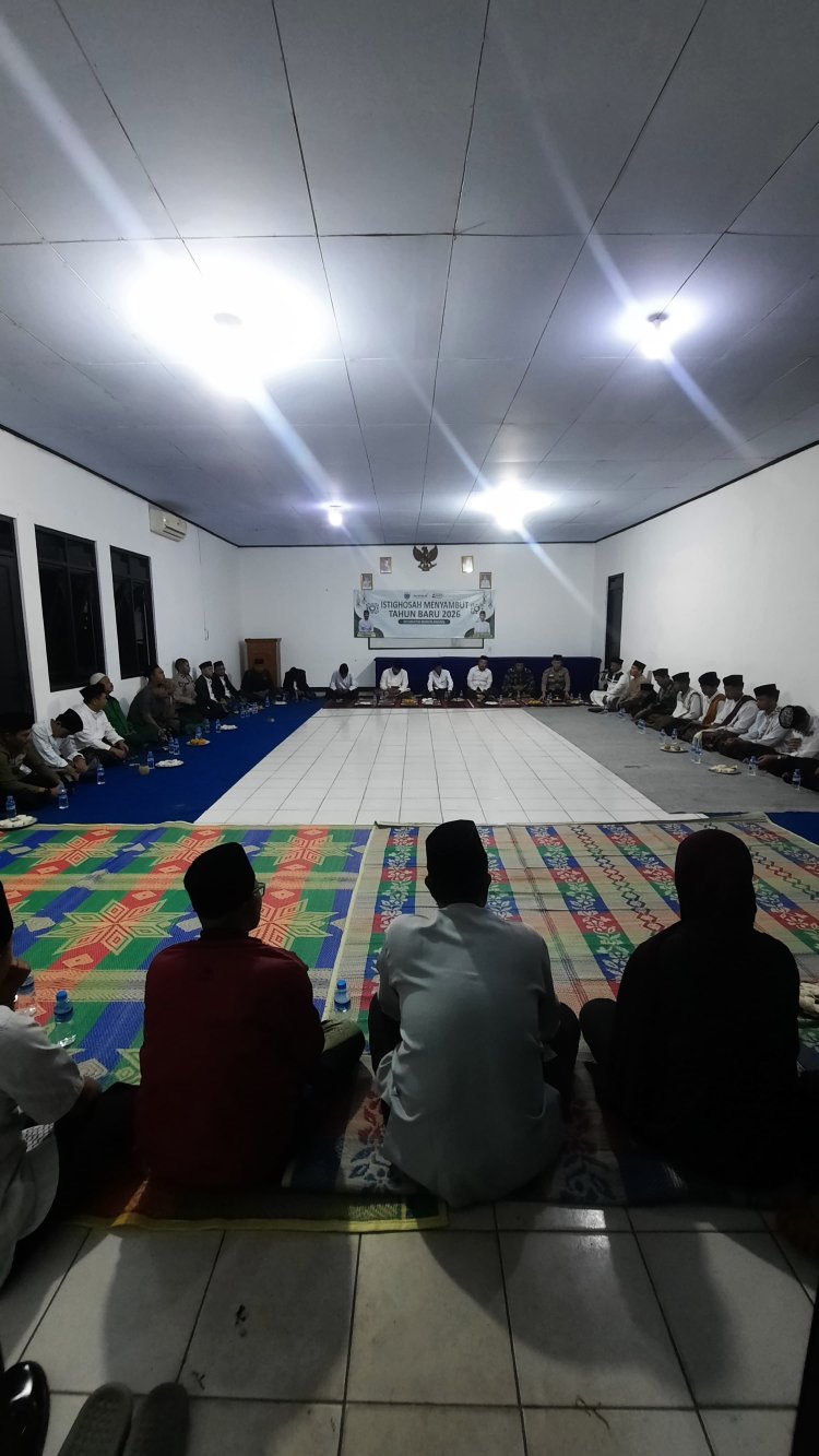 Danramil 0105/Mandalawangi Hadiri Istigosah Menyambut Pergantian Tahun Baru 2025/2026 Tingkat Kecamatan Mandalawangi