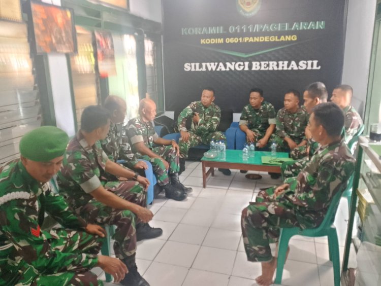 Koramil 0111/Pagelaran Laksanakan Verifikasi dalam Rangka Serah Terima Jabatan Danramil