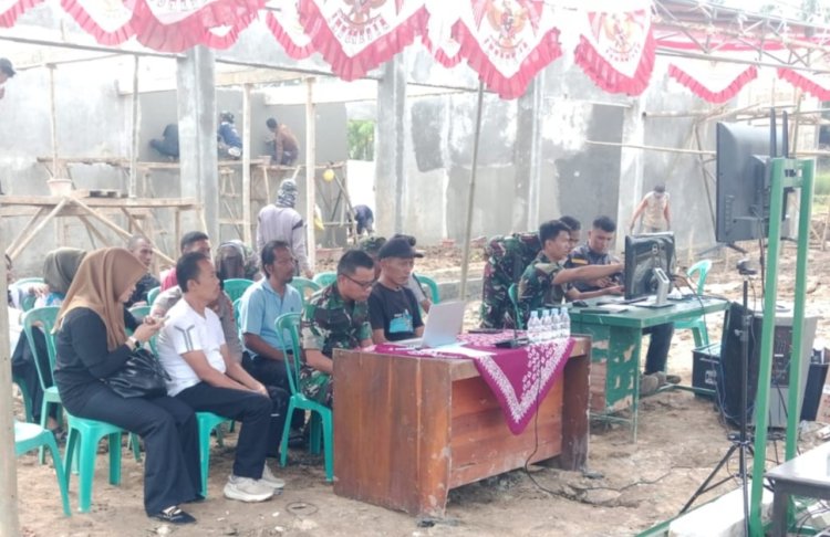 Letkol Inf Afri Swandi Ritonga, S.I.P. Dandim 0601/Pandeglang Laksanakan Kunjungan Kerja ke Lokasi Koperasi Desa Merah Putih di Cigeulis