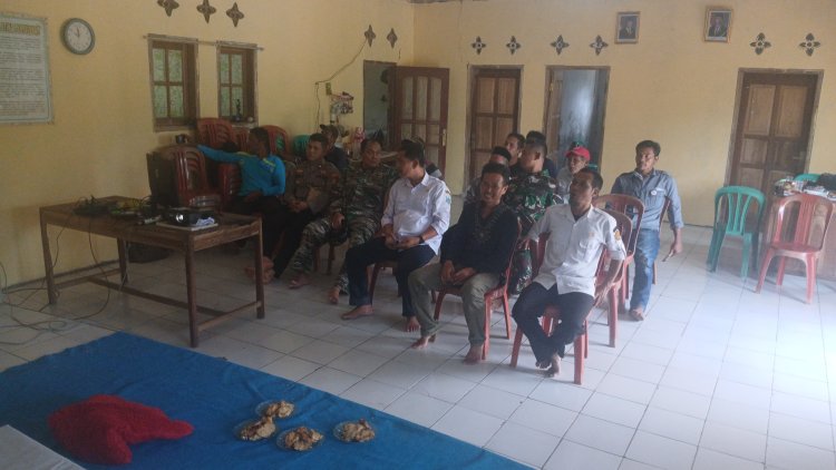 Anggota Babinsa Koramil 0115/Cimanggu Hadiri Tasyakuran Swasembada Pangan di Kecamatan Cimanggu