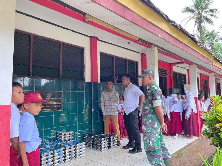 Monitoring Kegiatan Makan Bergizi Gratis (MBG) oleh Babinsa Koramil 0101/Pandeglang
