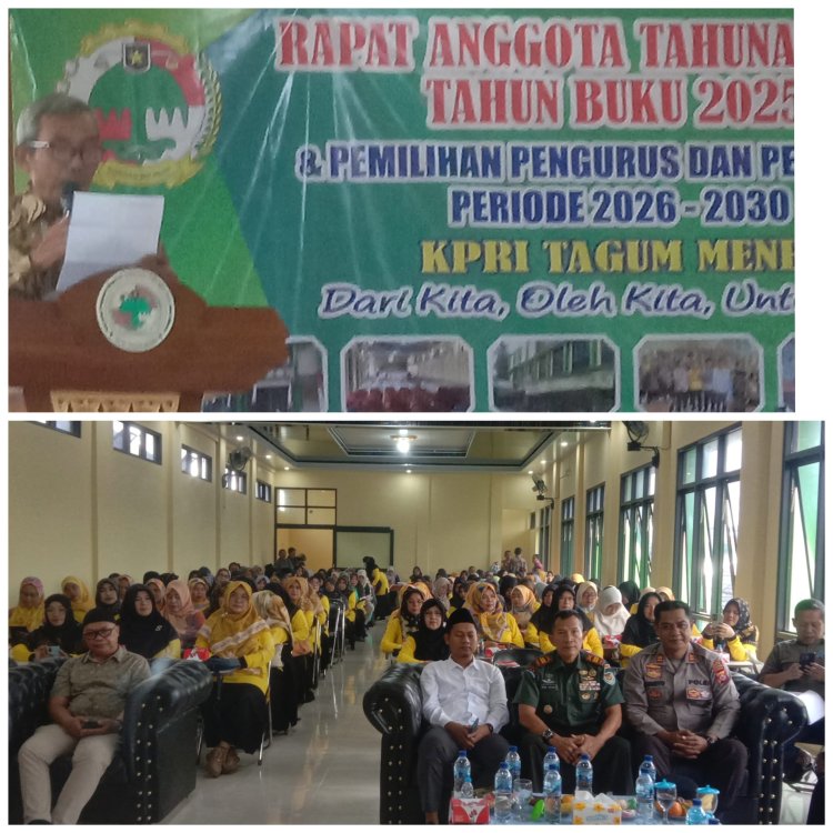 Danramil 0106/Menes Hadiri Rapat Anggota Tahunan PKPR Tangguh Menes Tahun Buku 2025